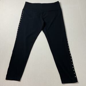 Intro Love The Fit Black Tummy Control Womens Size XL Black Leggings